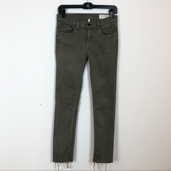 Rag & Bone Army Green Skinny Jeans (28) - Picture 2 of 7